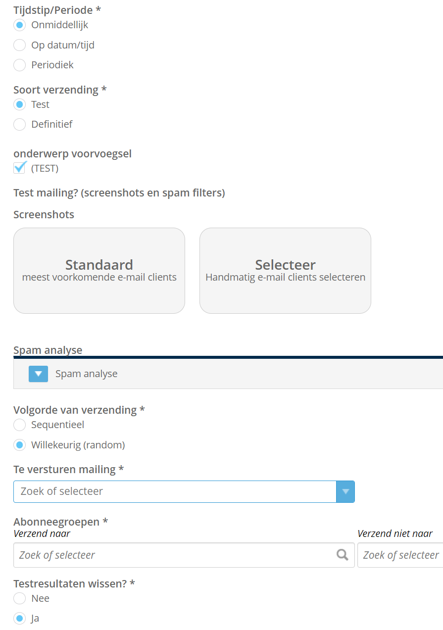 voorbeeld controle instellingen